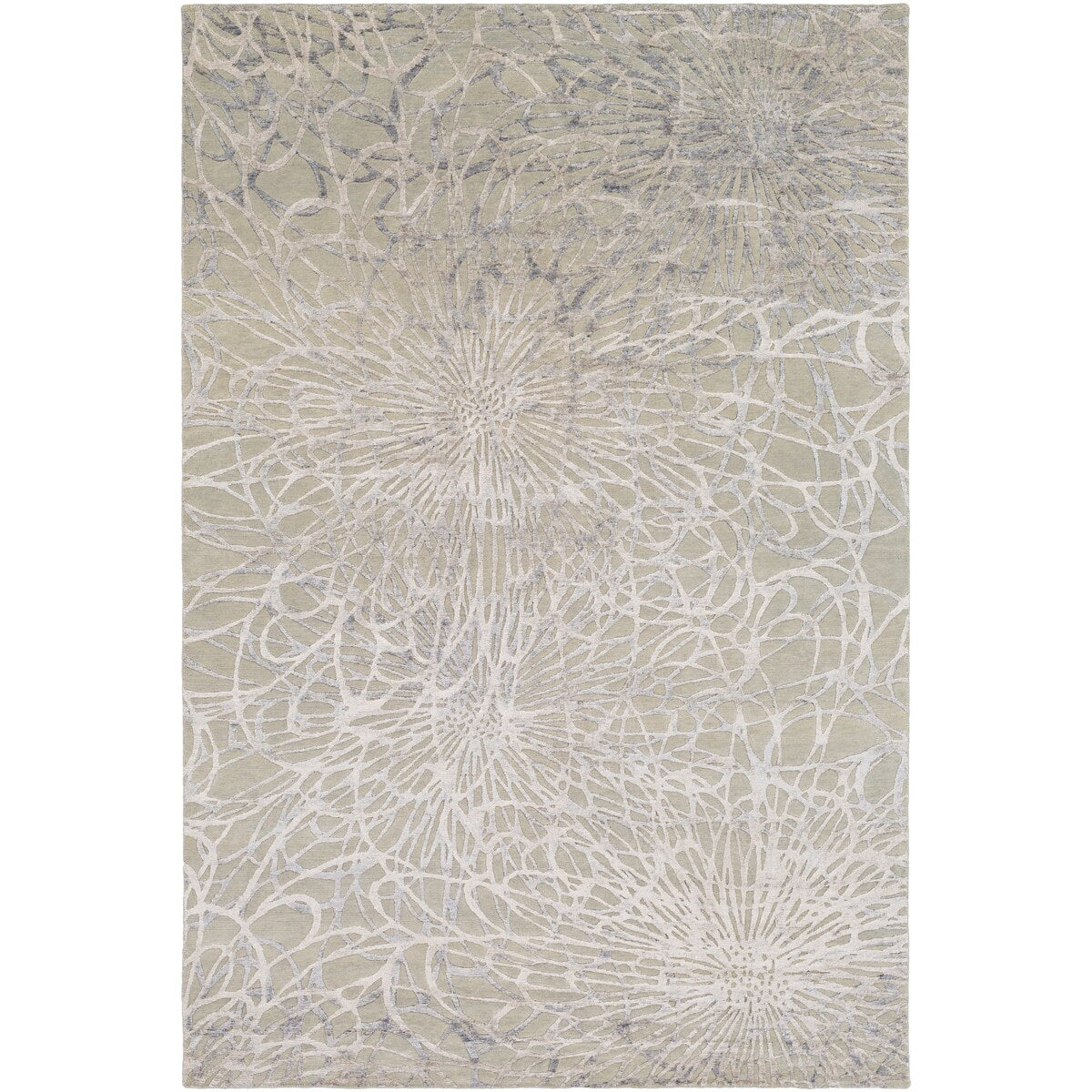Silver Orchid Billings Hand Knotted Indoor Area Rug