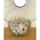 Aluminum Metal Handmade Cutout Coral Decorative Bowl (Set of 2) - Gold, Silver, Black