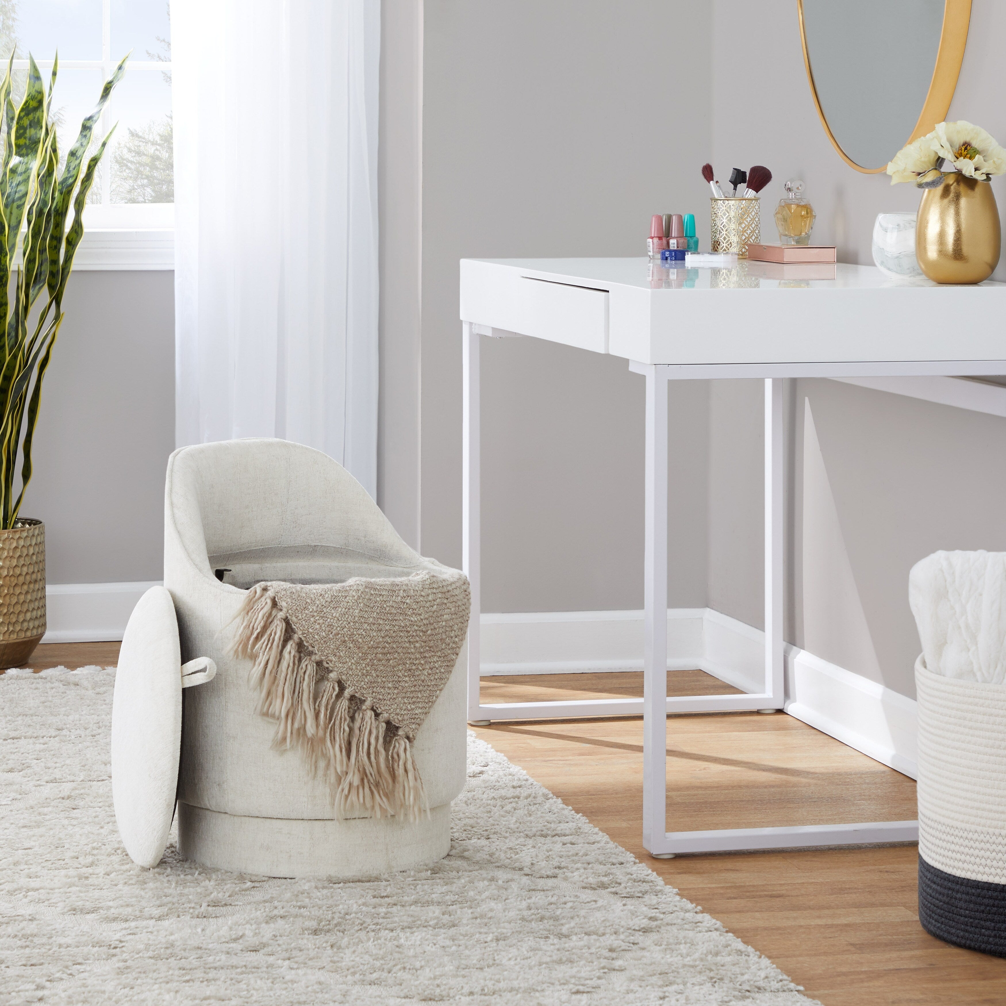 Overstock vanity chair sales