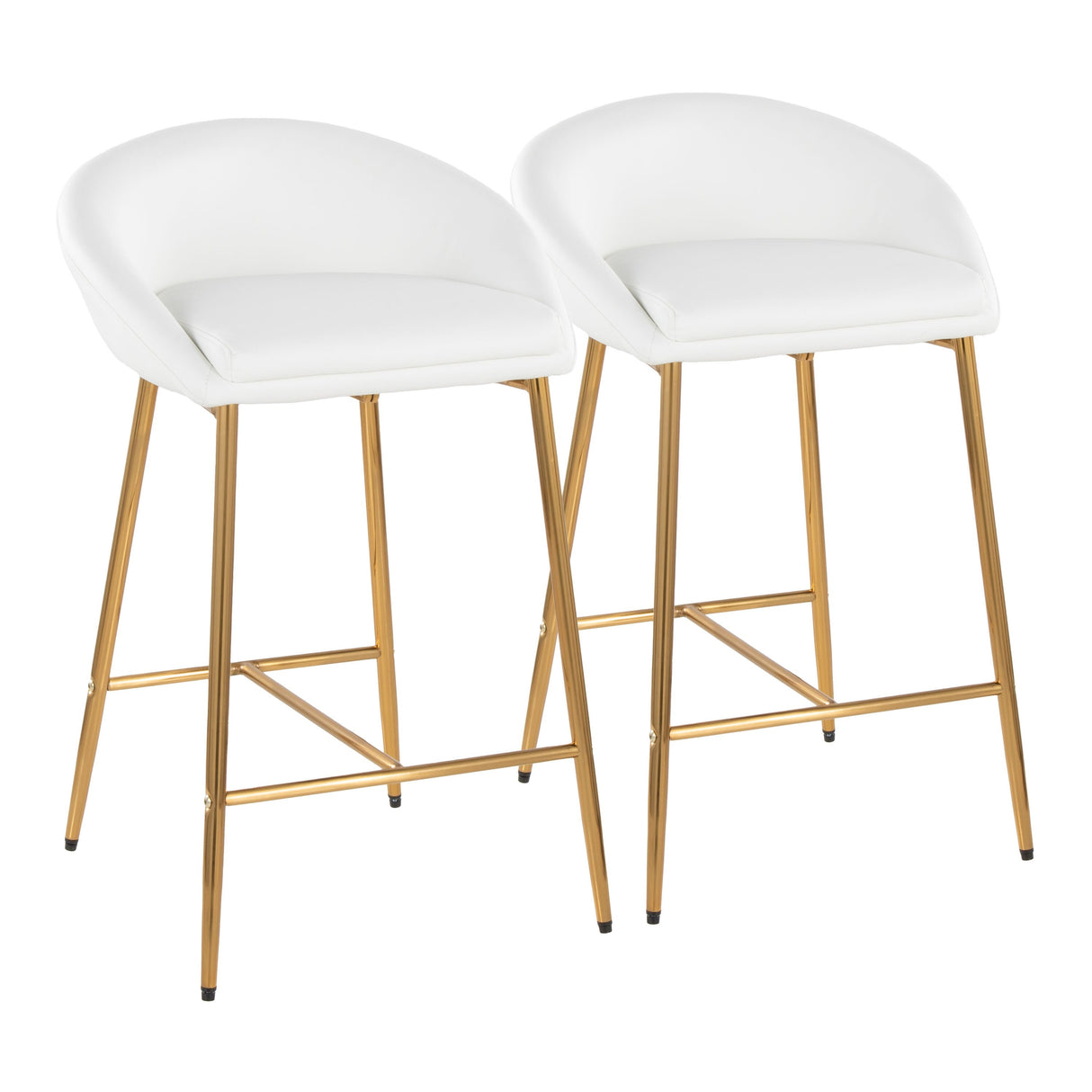 Silver Orchid Livesey 26-inch Glam Counter Stool (Set of 2)