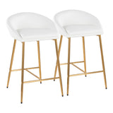 Silver Orchid Livesey 26-inch Glam Counter Stool (Set of 2)
