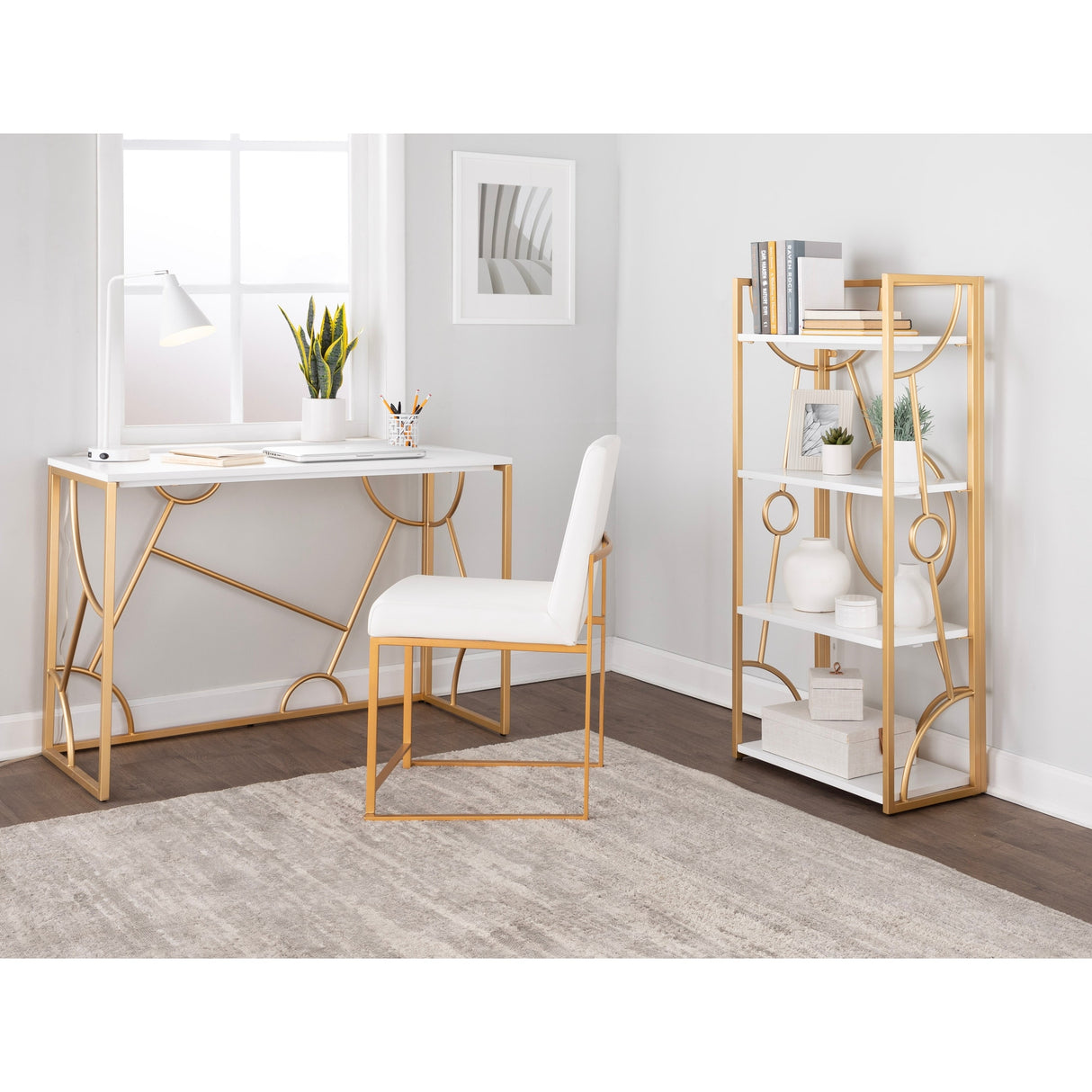 Silver Orchid Loretta Desk
