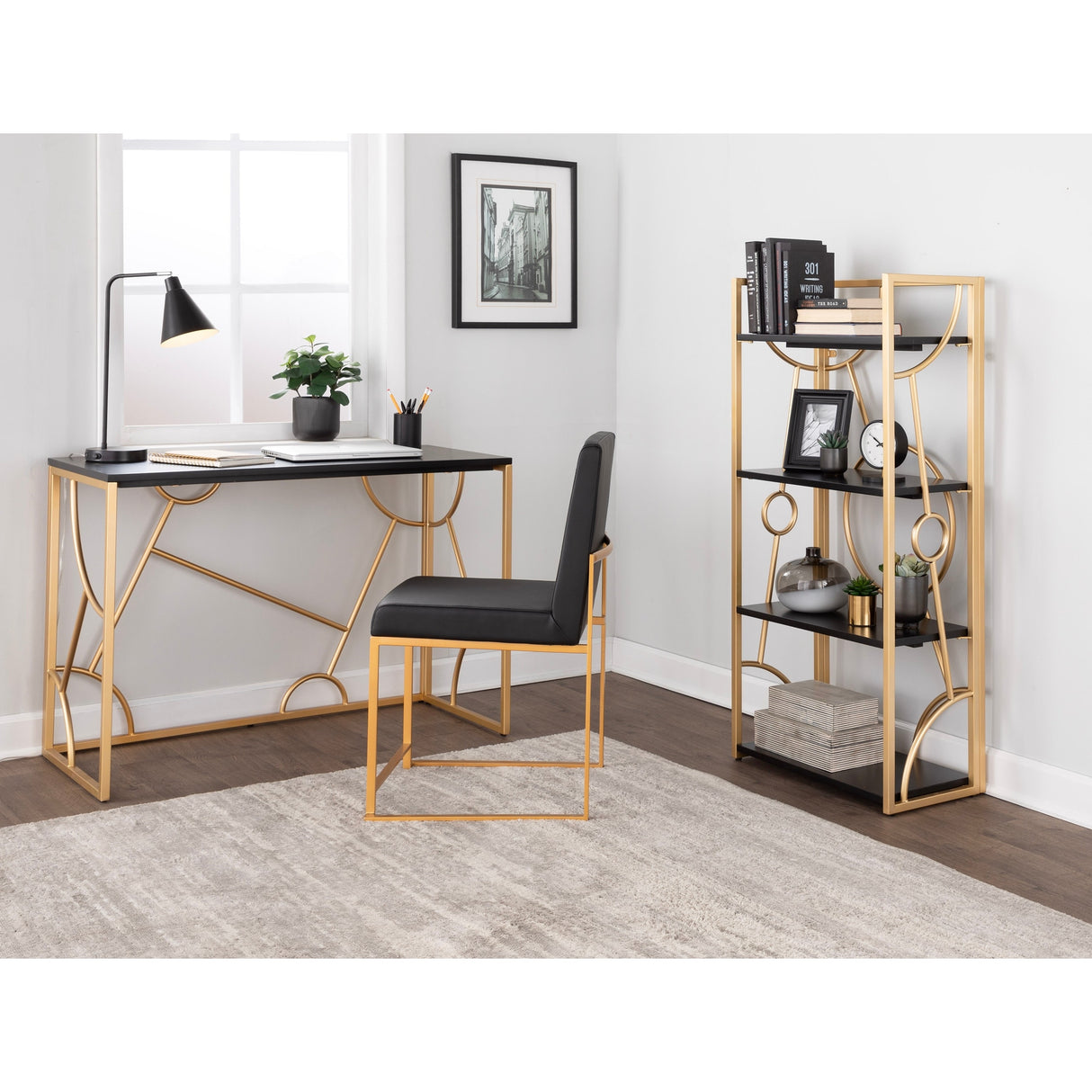Silver Orchid Loretta Desk