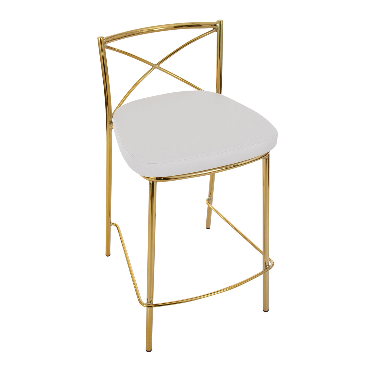 Silver Orchid Modern Charlotte Counter Stool - Set of 2
