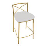 Silver Orchid Modern Charlotte Counter Stool - Set of 2