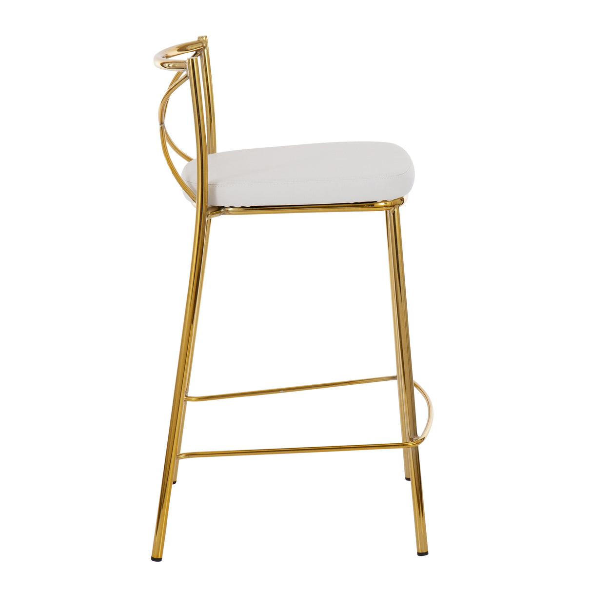 Silver Orchid Modern Charlotte Counter Stool - Set of 2