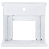 SEI Furniture Rehni Tiled Media Electric Fireplace Console