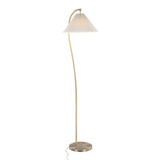 Silver Orchid Sadie 65" Metal Floor Lamp with Pleated Shade