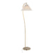 Silver Orchid Sadie 65" Metal Floor Lamp with Pleated Shade