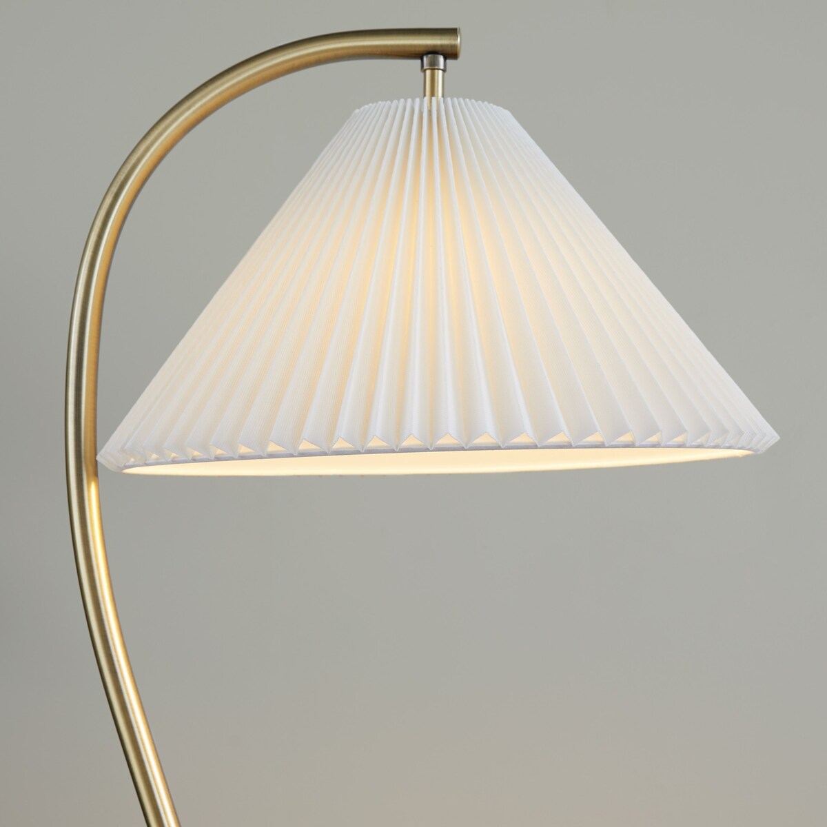 Silver Orchid Sadie 65" Metal Floor Lamp with Pleated Shade