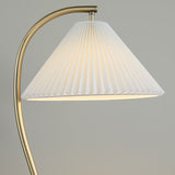 Silver Orchid Sadie 65" Metal Floor Lamp with Pleated Shade
