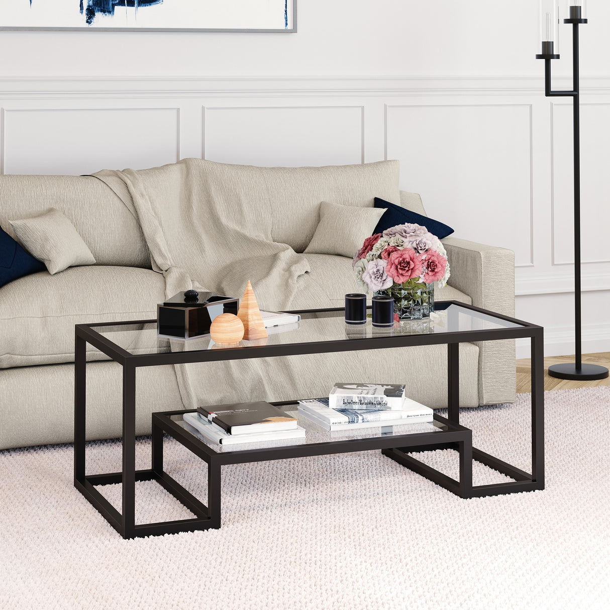 Silver Orchid Solm Blackened Bronze Coffee Table