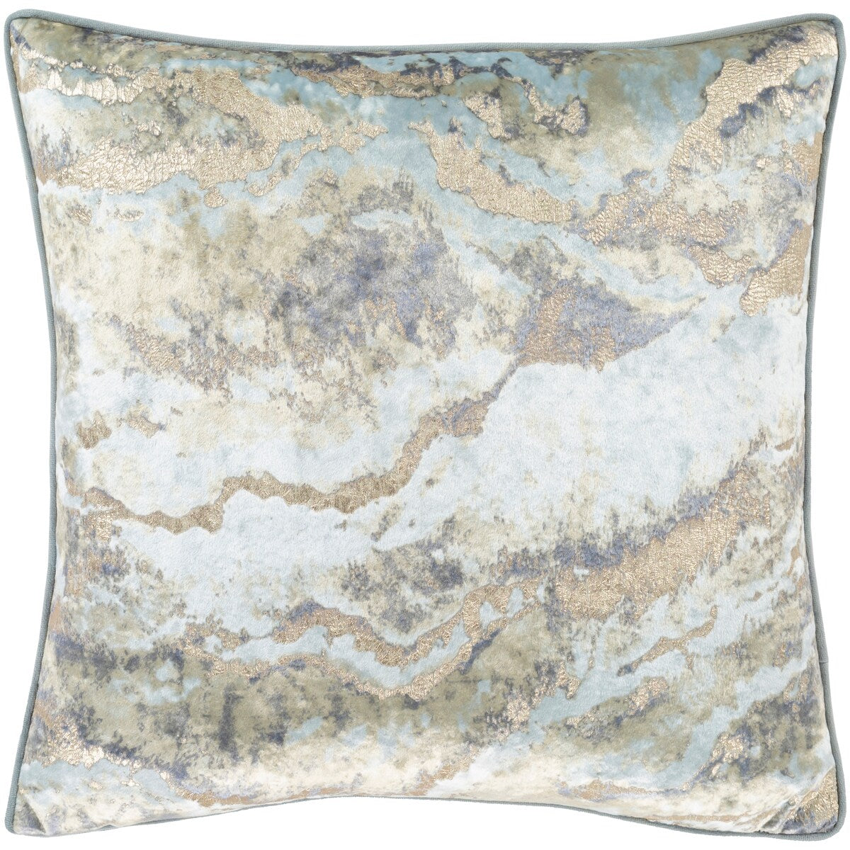 Artistic Weavers Silver Orchid Thompson Velvet 18-inch Poly or Feather Down Throw Pillow