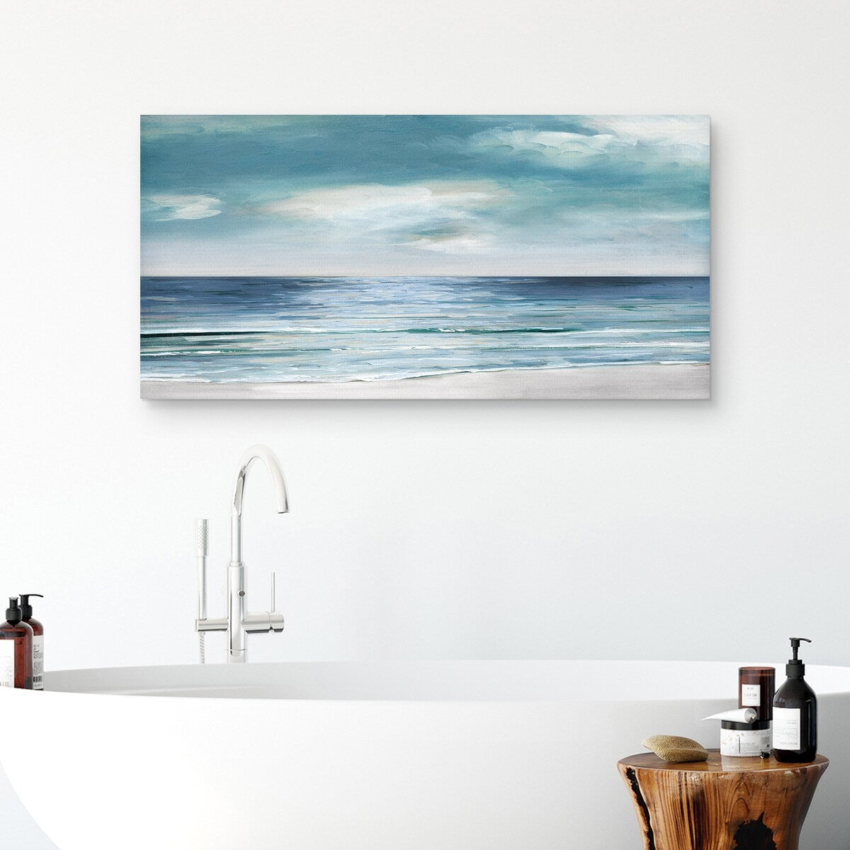 Silver Shore by Sally Swatland Canvas Art Print