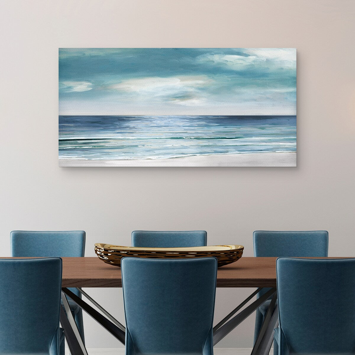 Silver Shore by Sally Swatland Canvas Art Print