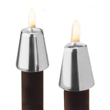 Silver-plated Candle Followers (Set of 2)
