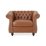 Silverdale Traditional Chesterfield Club Chair by Christopher Knight Home