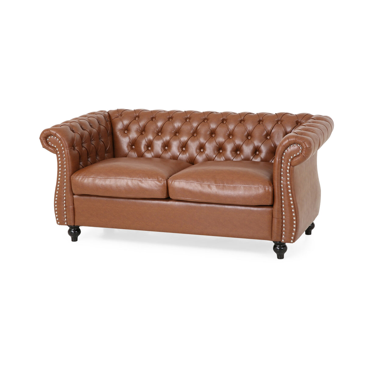 Silverdale Traditional Chesterfield Loveseat and Club Chair Set by Christopher Knight Home