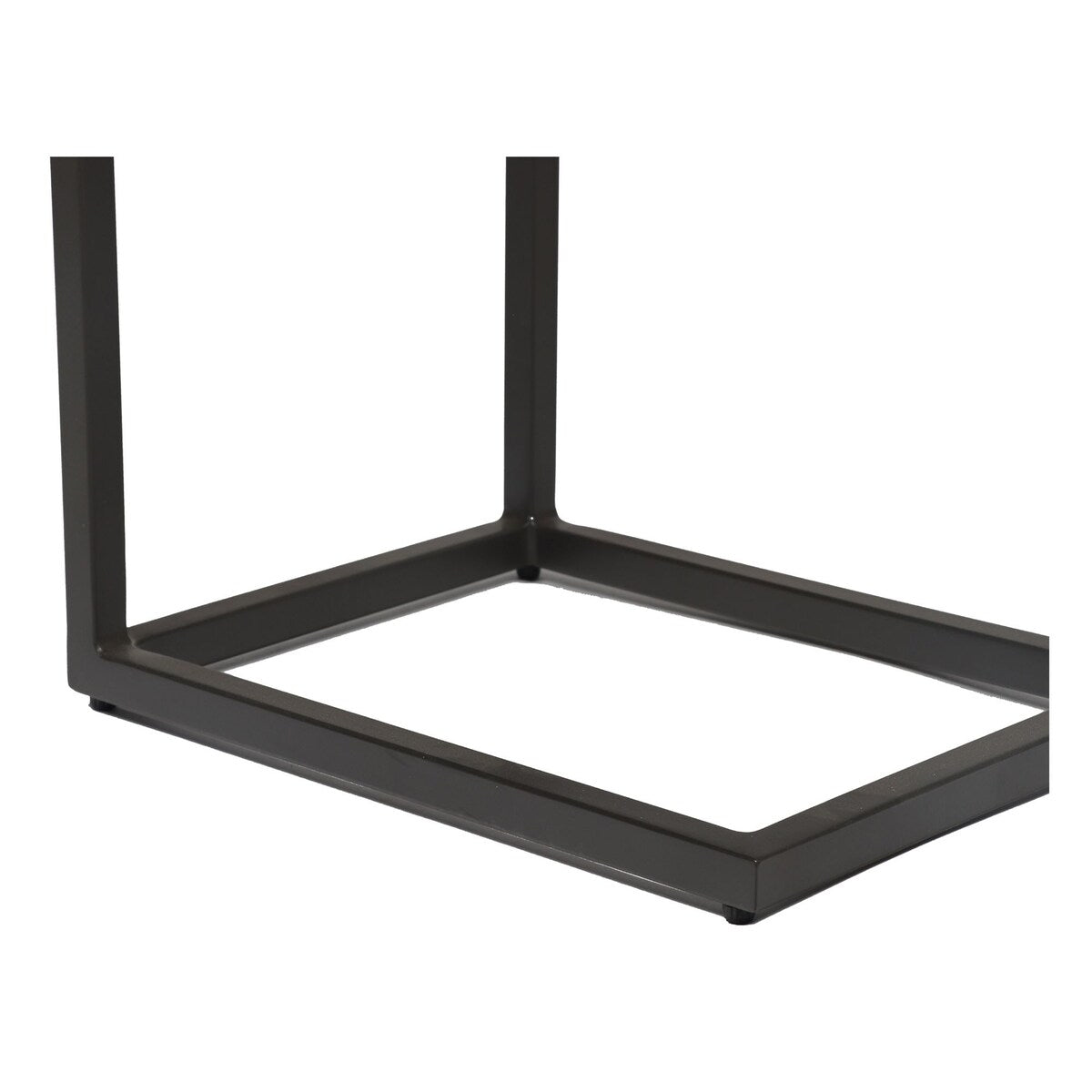 Silverton Industrial Accent C Table with Mango Wood Parquet Top