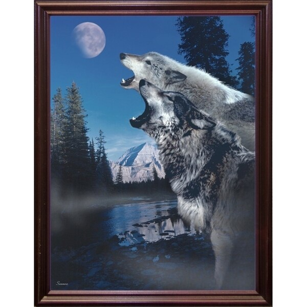 Silvery Moon-GORSEM65380 Print 15.5"x11.5" by Gordon Semmens