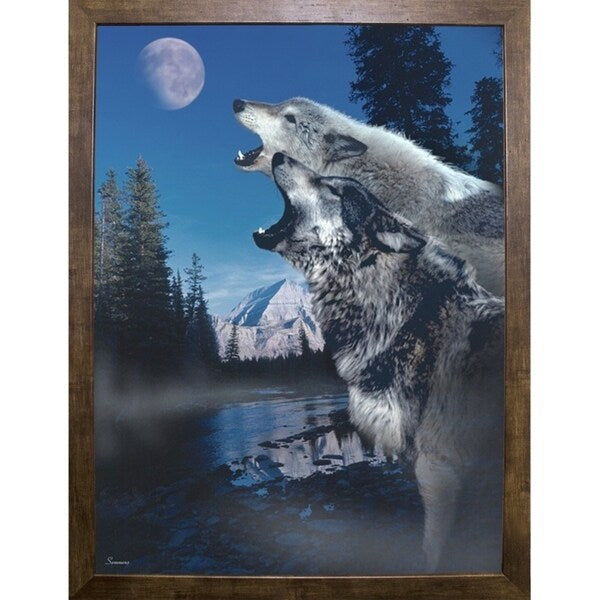 Silvery Moon-GORSEM65380 Print 15.5"x11.5" by Gordon Semmens