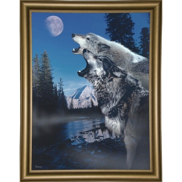 Silvery Moon-GORSEM65380 Print 15.5"x11.5" by Gordon Semmens
