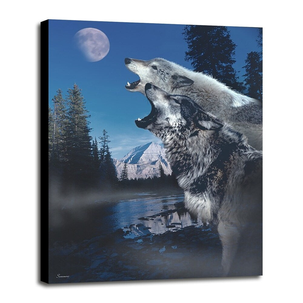 Silvery Moon-GORSEM65380 Print 15.5"x11.5" by Gordon Semmens