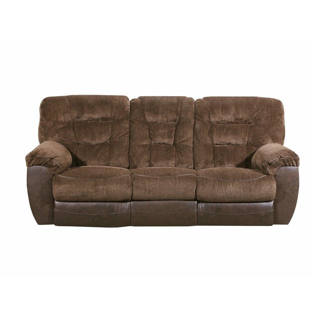 Simmons Beautyrest Darcy Chocolate Reclining Sofa