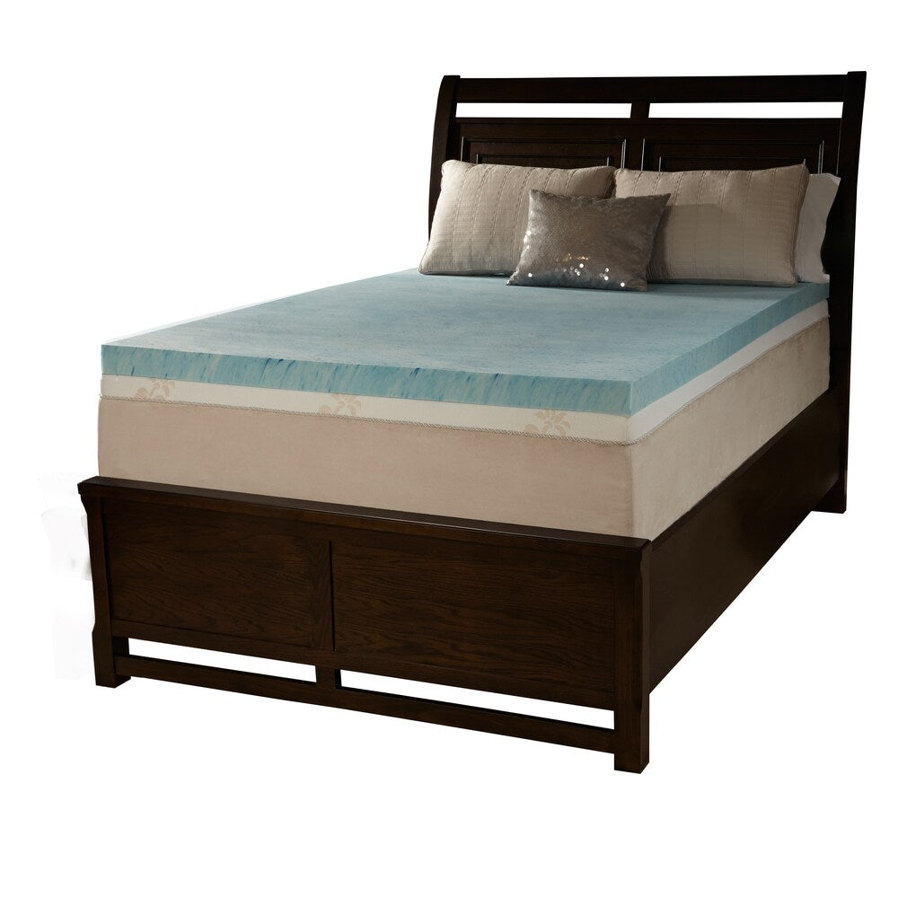 Simmons Curv 4-inch Gel Memory Foam Mattress Topper