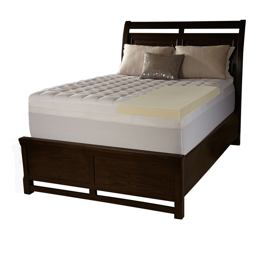 Simmons Curv 4-inch Memory Foam and 1.5-inch Fiber Mattress Topper