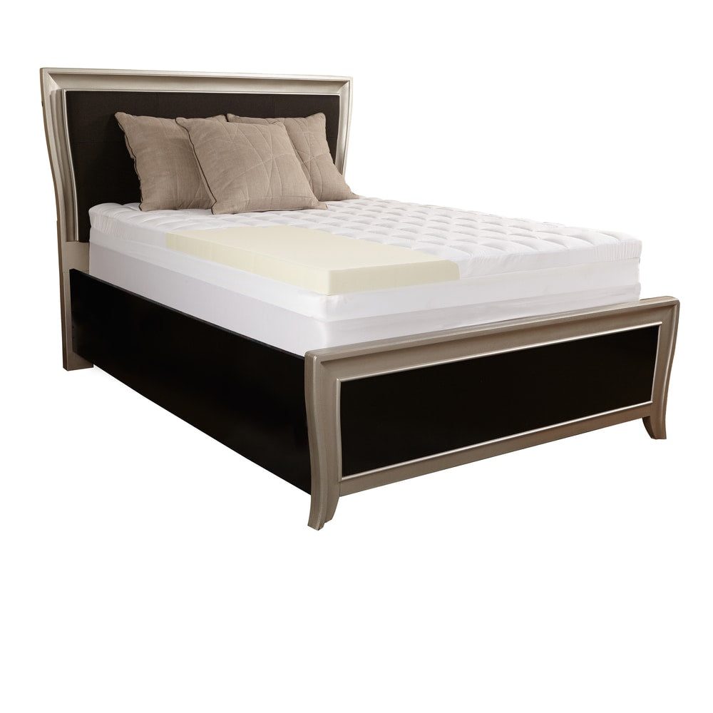 Simmons Curv 4-inch Memory Foam and 1.5-inch Fiber Mattress Topper