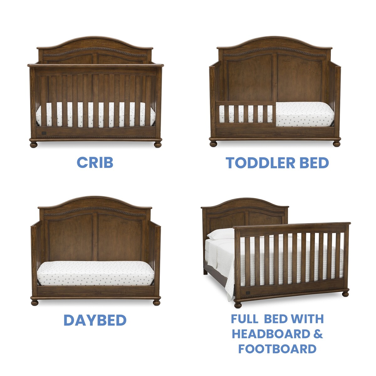 Simmons Kids Bedford 4 in 1 Convertible Crib
