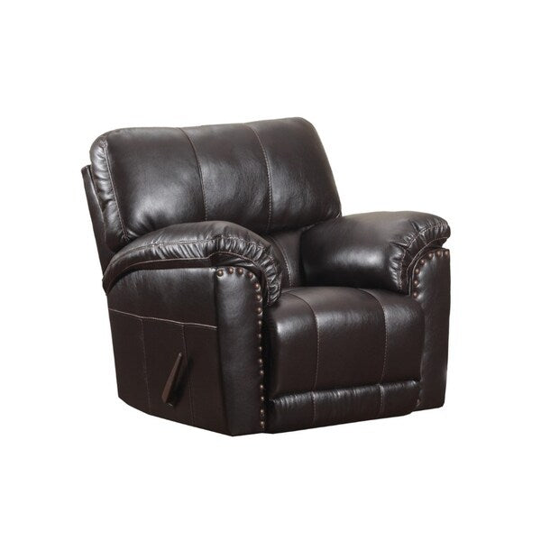 Simmons Upholstery Abilene Chestnut Swivel Glider Recliner