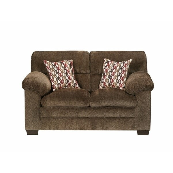 Simmons Upholstery Harlow Chestnut Loveseat