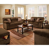 Simmons Upholstery Harlow Chestnut Loveseat