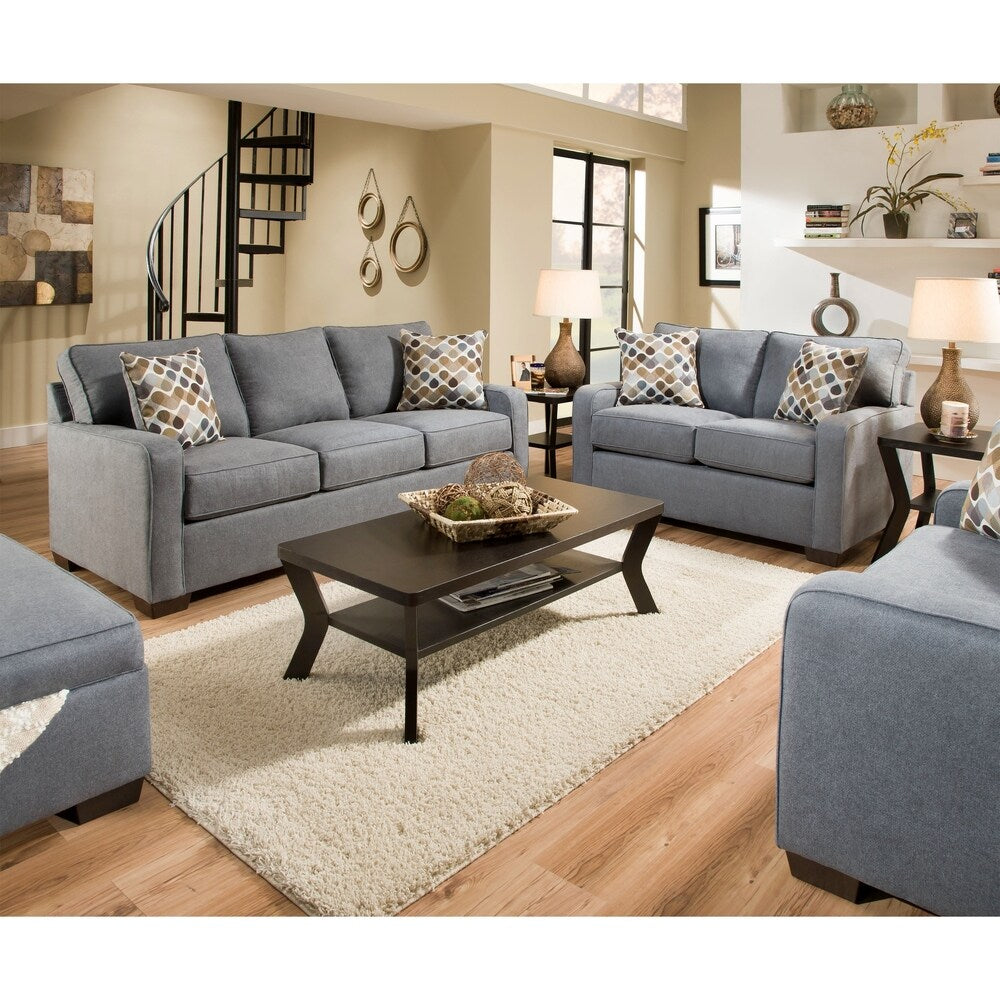 Simmons Upholstery Mia Denim Chair and a Half
