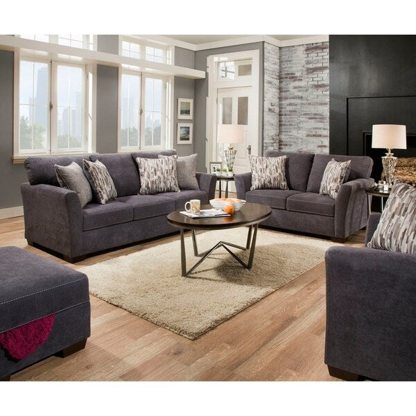 Simmons Upholstery Pacific Steel Sofa