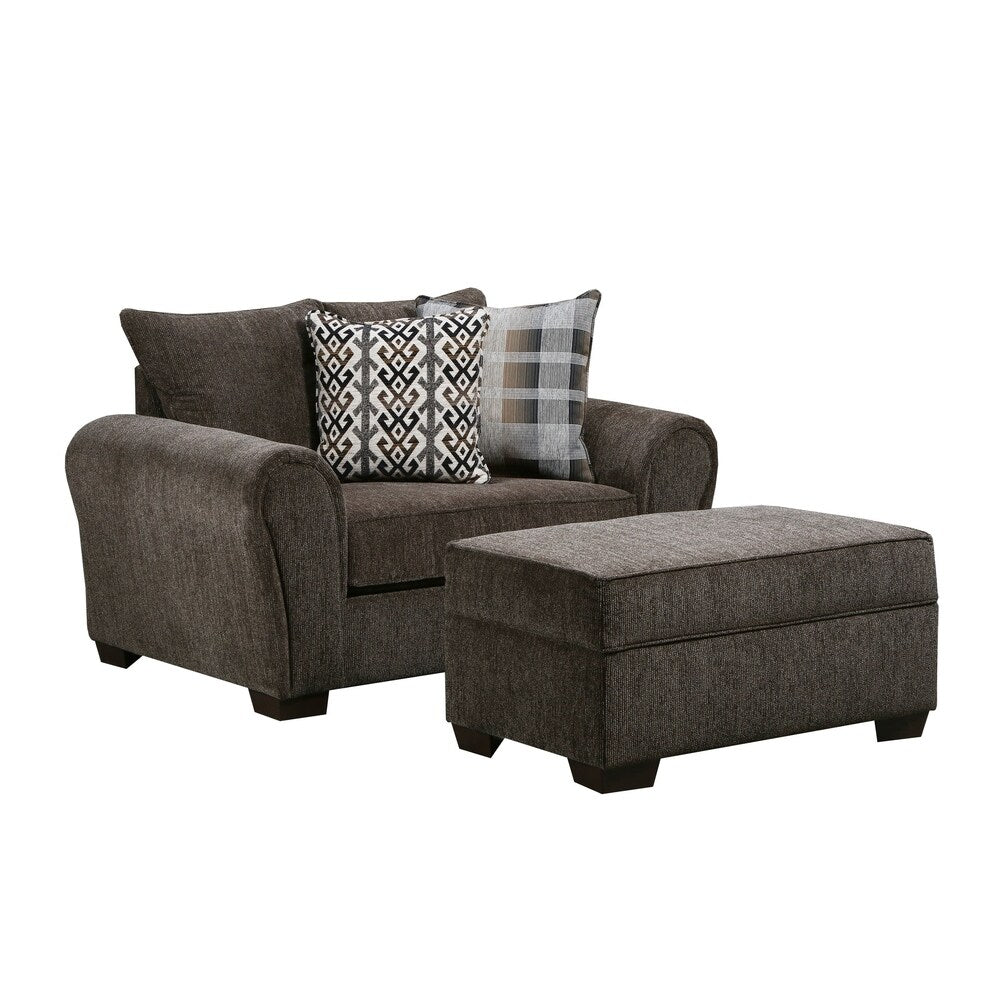 Simmons Upholstery Parks Tiger Storage Ottoman