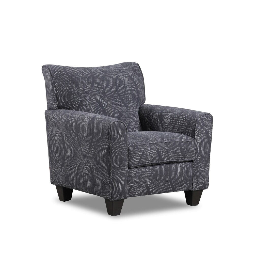 Simmons Upholstery Pom Pom Steel Accent Chair