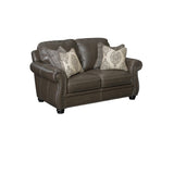 Simon Li Billings Top Grain Leather Love Seat