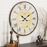 The Gray Barn Beat and Branch Round Wall Clock - 31.5"H x 31.5"W x 1"D
