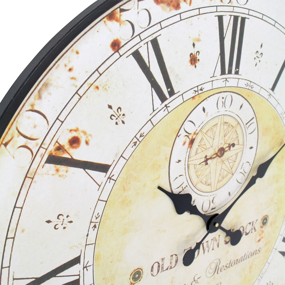The Gray Barn Beat and Branch Round Wall Clock - 31.5"H x 31.5"W x 1"D