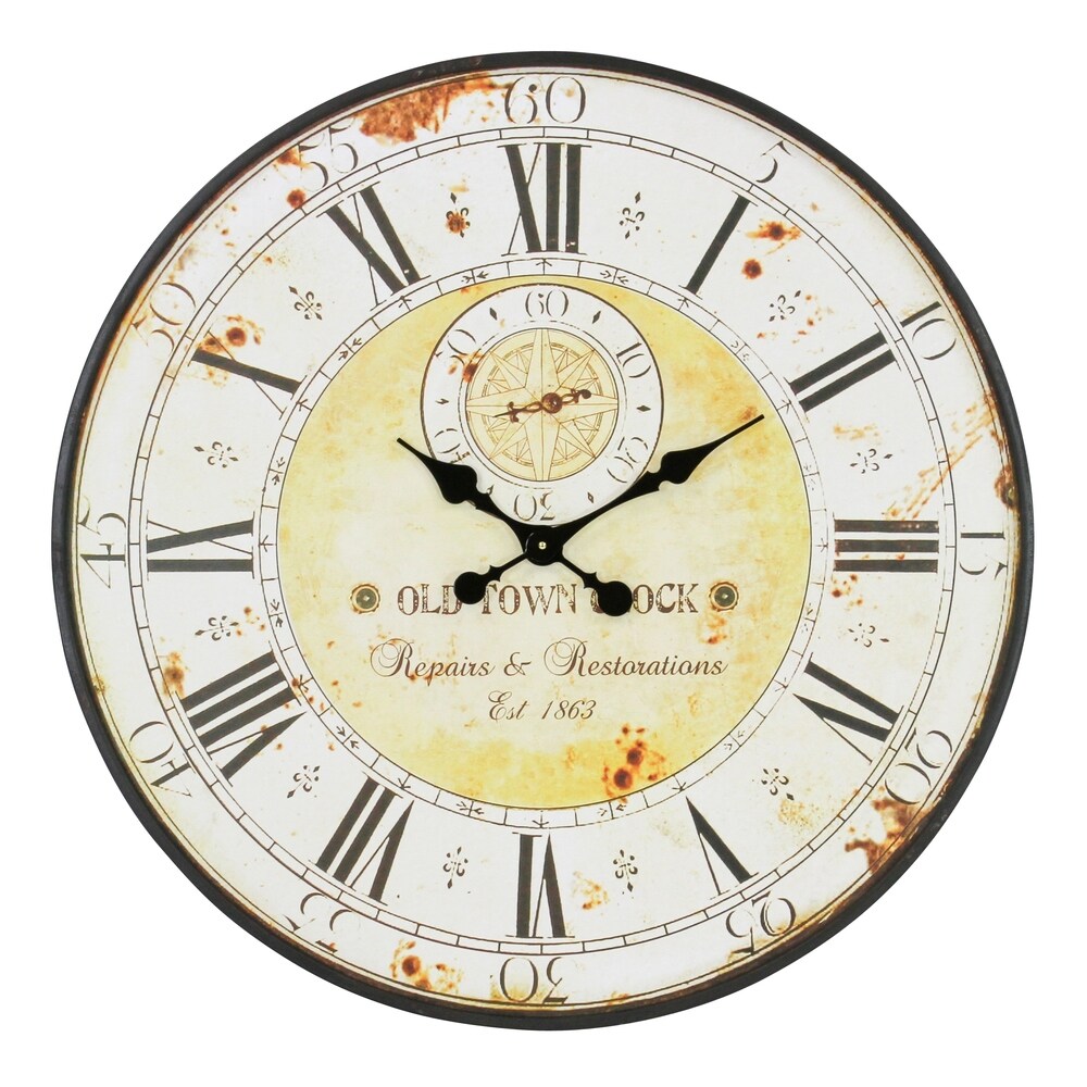 The Gray Barn Beat and Branch Round Wall Clock - 31.5"H x 31.5"W x 1"D