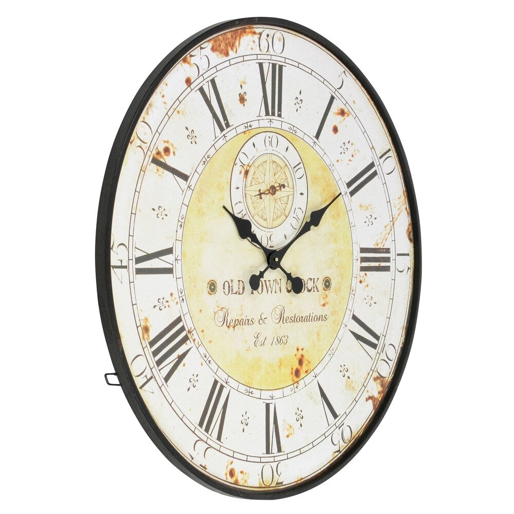 The Gray Barn Beat and Branch Round Wall Clock - 31.5"H x 31.5"W x 1"D