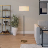 Simone 2-Light Floor Lamp with Fabric Shade