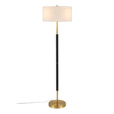 Simone 2-Light Floor Lamp with Fabric Shade