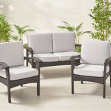 Simone Loveseat and Club Chair Cushions Set by Christopher Knight Home