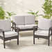 Simone Loveseat and Club Chair Cushions Set by Christopher Knight Home