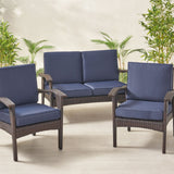 Simone Loveseat and Club Chair Cushions Set by Christopher Knight Home