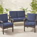 Simone Loveseat and Club Chair Cushions Set by Christopher Knight Home